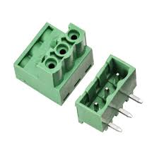 Green Connector PCB Mount 3 pin